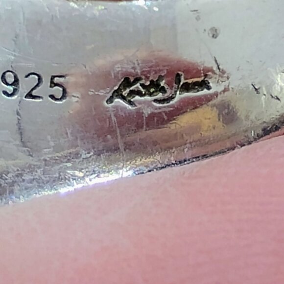 Sz 12 Keith Jack 10k Hammered Gold 925 Sterling Silver Celtic Knot Signet Ring - Picture 8 of 10